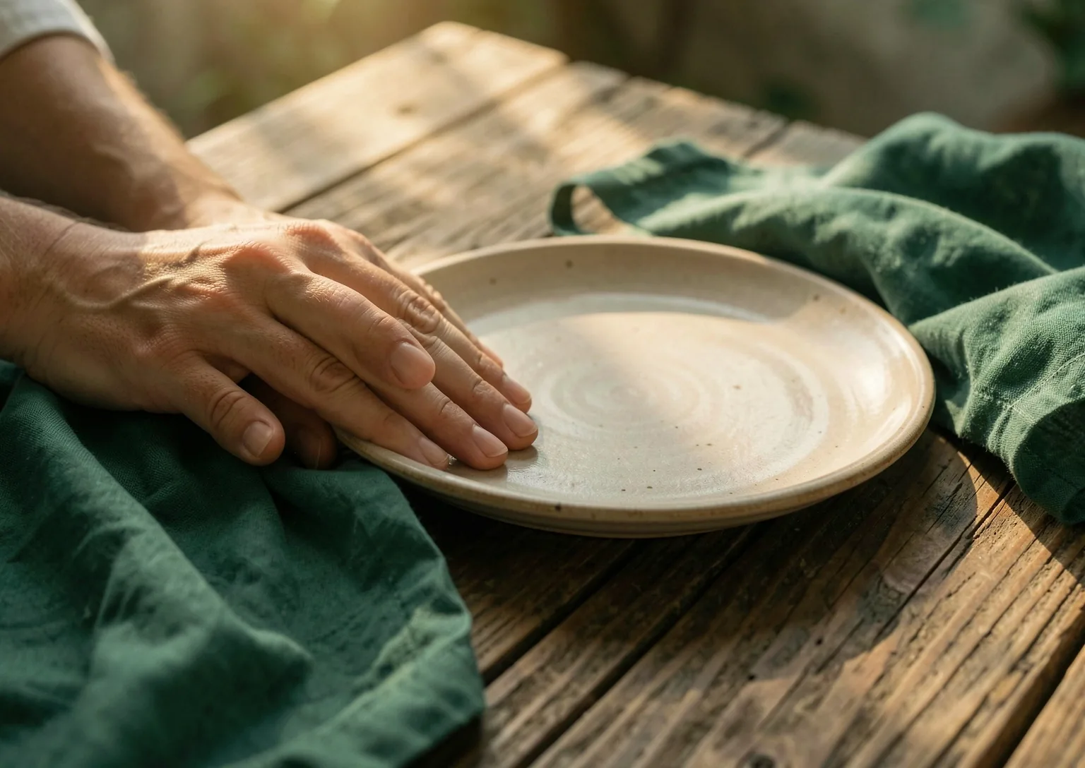 Ruhige Umgebung für achtsames Essen